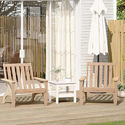 vidaXL Chaises de jardin adirondack lot de 2 75x77x77 cm