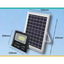 Tradex LED PANNEAU SOLAIRE PHOTOVOLTAÏQUE IP67 100W AVEC TÉLÉCOMMANDE LED-8193