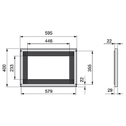 Avis Emuca Cadre micro-ondes, module 600 mm, Plastique, Aluminium