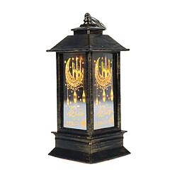 Ramadan Eid Al-Fitr Décoration Crescent Moon Star Lantern LED Lumières Bronze S