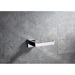 Acheter Universal Porte-papier toilette carré en acier inoxydable Accessoires de salle de bains Miroir Porte-papier chromé (argent)