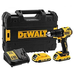 DeWalt DCD 709 D2T Perceuse-visseuse à percussion sans fil 18V 65Nm + 2x Batteries 2,0Ah + Chargeur + Coffret de transport