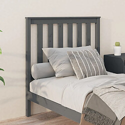 Avis Maison Chic Tête de lit scandinave,Meuble de chambre Gris 96x6x101 cm Bois massif de pin -MN14985