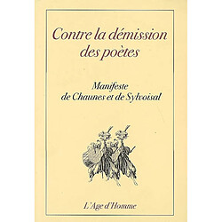 Contre la démission des poètes : manifeste