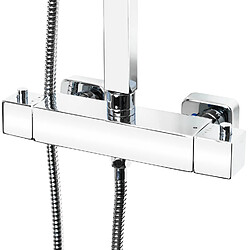 Acheter Colonne de douche design carre Robinet Mitigeur thermostatique chrome