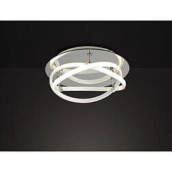 Inspired Blanco Flush 30W LED 4000K, 2500lm, Blanc/Blanc Acrylique/Miroir Clair, 3 ans de Garantie