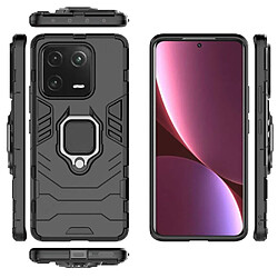 Htdmobiles Coque pour Xiaomi 13 Pro 5G - housse etui rigide anti choc + verre trempe - NOIR