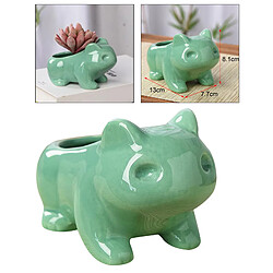 Dessin Animé Mignon Grenouille En Forme De Céramique Succulente Cactus Fleur Plante Pot Decor M pas cher