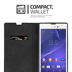 Cadorabo Coque Sony Xperia T3 Etui en Noir pas cher