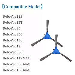 Avis Brosse latérale de remplacement pour aspirateur Robot Eufy RoboVac 11S 15T 30 30C 15C 12 25C 35C, accessoires