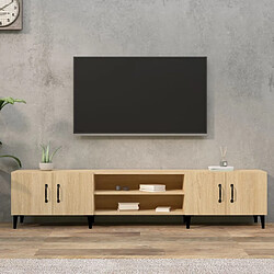 Maison Chic Meubles TV chêne sonoma 180x31,5x40 cm bois d'ingénierie -MN14520