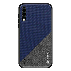 Coque en TPU + PU léger, couleur contrastée, antichute bleu pour votre Xiaomi Mi CC9/CC9 Meitu Edition/9 Lite