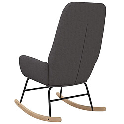 Acheter vidaXL Chaise à bascule Gris clair Tissu