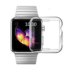 Étui de protection d'écran Apple Watch, étui de protection d'écran complet, étui de protection haute définition transparent ultra-fin compatible avec Iwatch Series 3/2/1 (42 mm transparent)