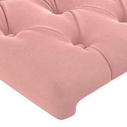 Avis vidaXL Têtes de lit 2 pcs Rose 72x7x78/88 cm Velours