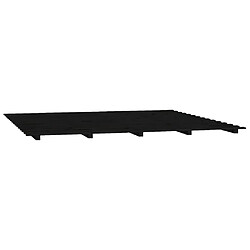 Avis vidaXL Cadre de lit sans matelas noir 200x200 cm bois massif de pin