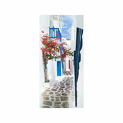 Paris Prix Papier Peint pour Porte Walk Through Santorini 210x100cm