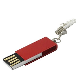 Wewoo Clé USB rouge Mini disque flash USB rotatif 2 Go,