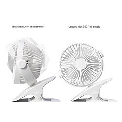 Ventilateur de Table Usb Portable Clip Sur Type Mini Ventilateur De Bureau Rechargeable