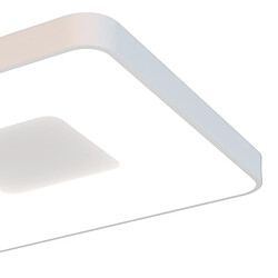 Acheter Inspired Coin Plafonnier Carré 80W LED Avec Télécommande 2700K-5000K, 3900lm, Blanc, 3 ans de Garantie