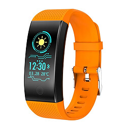 Wewoo Bracelet connecté Smartwatch Fitness Tracker 0,96 pouce HD Couleur Smartband Smart Bracelet, IP68 Étanche, Support Sports Mode / Moniteur de sommeil / Bluetooth Caméra / Cardiofréquencemètre Orange