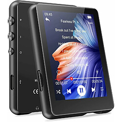 Vendos85 Lecteur MP3 de 2,4 pouce 32 go Bluetooth 5.0 noir