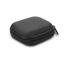 Cadorabo Boîte de rangement écouteurs dans NOIR Coque angulaire en tissu robuste