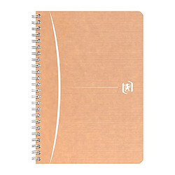 Cahier recyclé spirale Oxford Touareg A5 14,8 x 21 cm petits carreaux 100 pages - Lot de 5