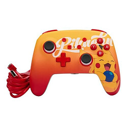 Power A Manette SWITCH Filaire Nintendo Oran Berry Pikachu Officielle + Sacoche Switch Pokemon - Pikachu vs. Dracaufeu