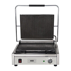 Grill Panini Professionnel Rainuré - 480 x 435 Mm - Buffalo