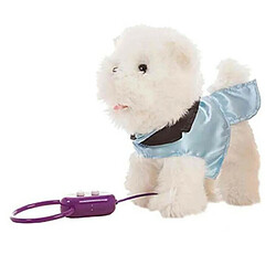 BigBuy Fun Peluche qui bouge Dog Blanc 22 cm (22 cm)