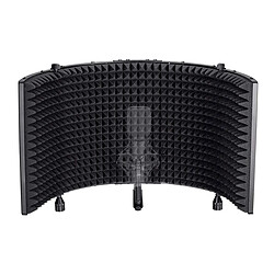 Monoprice Large 59 cm (23.5 Inch) Microphone Isolation Shield w/ Metal Frame and Acoustic Absorption Foam | Stage Right