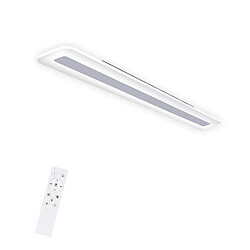 NETTLIFE Plafonnier LED à intensité variable avec télécommande 60 cm 23 W Bureau Couloir Moderne Salon Blanc Chambre Cuisine Salle d'étude