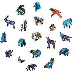 Acheter Universal Loup forme bois puzzle adulte enfant puzzle famille jouets cadeaux jeux