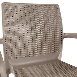 Keter Fauteuil de jardin Bali Cappuccino empilable