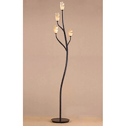 Luminaire Center Lampadaire Forest 4 Ampoules G9, marron/noir oxydé