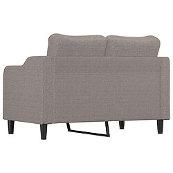 Acheter vidaXL Canapé à 2 places Taupe 140 cm Tissu