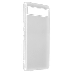 Avizar Coque Google Pixel 6a Silicone Gel Flexible Fine et Légère blanc translucide