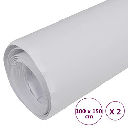 vidaXL Films de voiture 2 pcs Blanc mat 100x150 cm pas cher