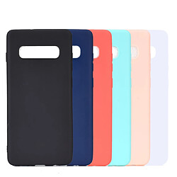 Wewoo Coque Souple Pour Galaxy S10 5G Candy Color TPU Case Noir pas cher