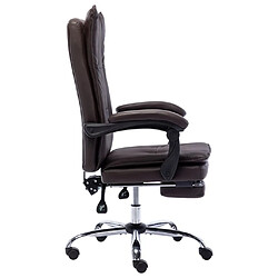 Avis Maison Chic Chaise Gaming | Chaise de bureau Ergonomique Fauteuil Marron Similicuir -GKD53417