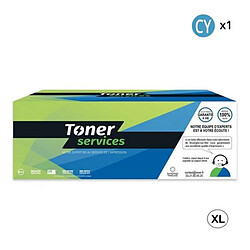 TONER SERVICES Lexmark CS421 Cartouche de toner compatible CLASCX421HC