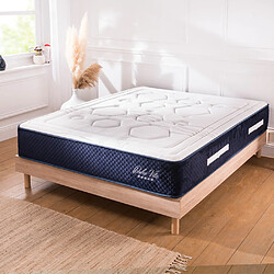 MAISON AUBERTIN Matelas Ressorts + Sommier Bois 160x200