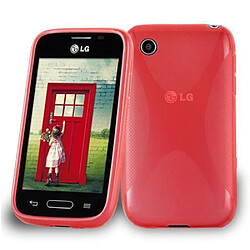 Cadorabo Coque LG L40 Etui en Rouge