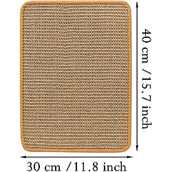 Tapis Grattoir pour Chat Scratching Pad Naturel Sisal Scratch Mats Tapis Sol et mur Utilisation pour chats d'intérieur Grinding Griffes Protection des meubles Tapis An