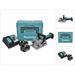 Makita DPJ 180 RFJ Machine à rainurer sans fil 18 V 100 mm + 2x Batteries 3,0 Ah + Chargeur + Makpac