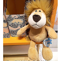 Universal 25 cm Carton Cartoon Forest Animal Lion Soft Finger Plance Toy Gift for Children (jaune brunâtre)