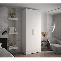 Abiks Meble Armoire Inova 3 À Portes Battantes 236,7/100/47 2 Portes (bianco/d’oro)