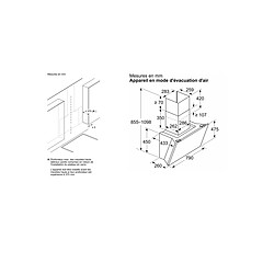 Acheter Hotte décorative inclinée 80cm 51db 432m3/h blanc - DWK81AN20 - BOSCH