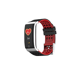 YP Select 0.96 pouces Écran couleur Pression artérielle Moniteur de fréquence cardiaque Sport Bluetooth Montre-bracelet intelligente-NOIR